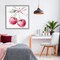 Stupell Industries Whimsical Cherries with Dotted Ribbon Framed Giclee, design by Creative Studio